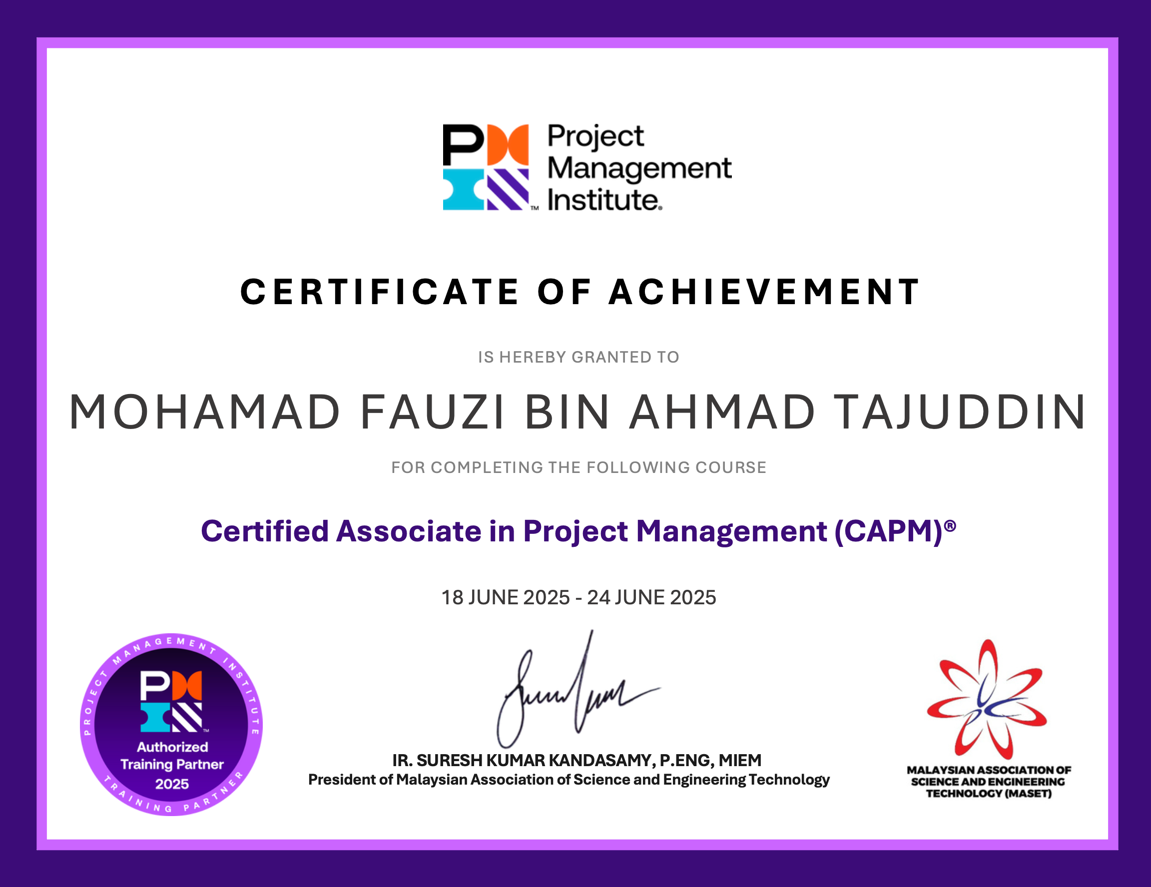 Certificate Image