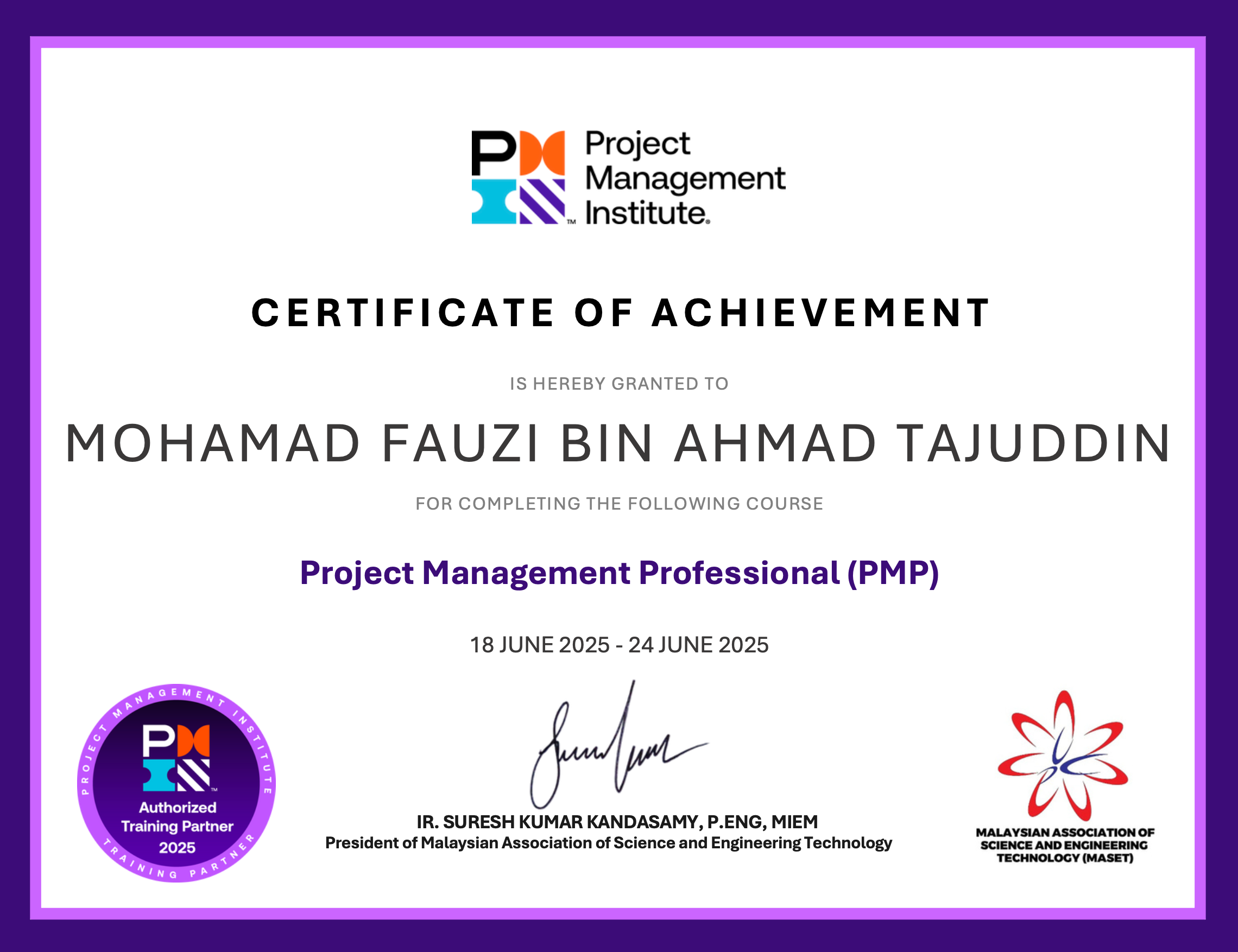Certificate Image