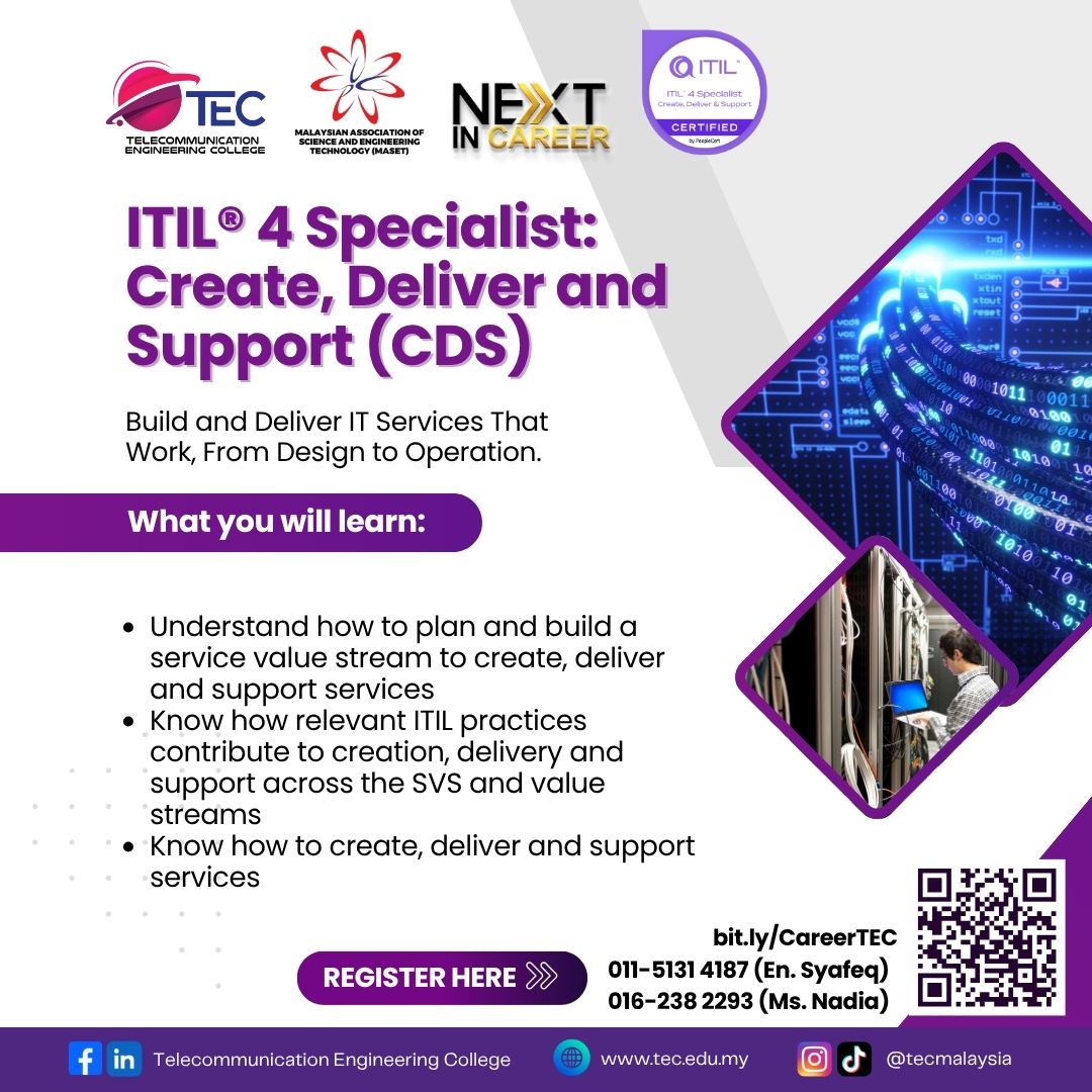 ITIL® 4 Specialist: Create, Deliver and Support (CDS)
